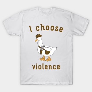 I Choose Violence Funny T-Shirt